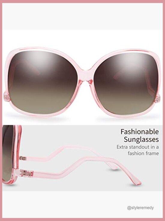 Oversized Square Cat Eye Hybrid Butterfly Fashion Sunglasses with UV400 main image 5